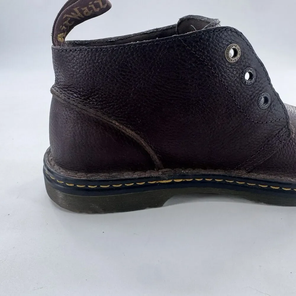 Dr. Martens Sussex Dark Brown Pebbled Leather Men's Size US 11 Chukka Boots